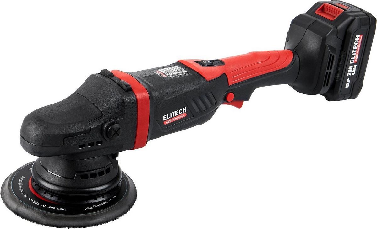 Полировальная машина ELITECH CPM 2015SLR E2213.044.01 (с 1-им АКБ) - фото2