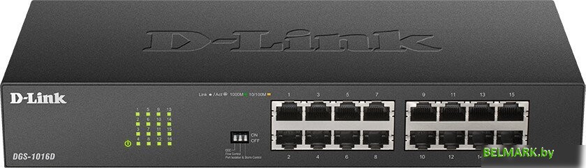 Настраиваемый коммутатор D-Link DGS-1016D/J1A - фото