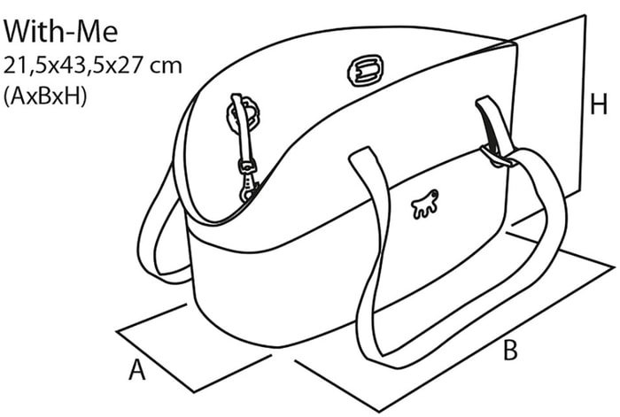 Сумка-переноска Ferplast With-me (серый) - фото2
