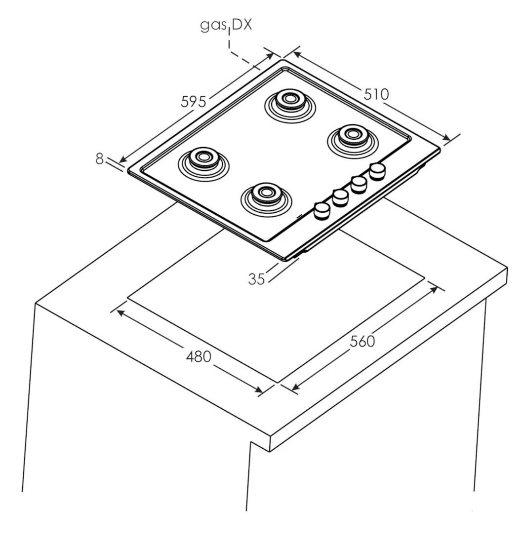 Варочная панель Candy CHG6BF4WPXW - фото2