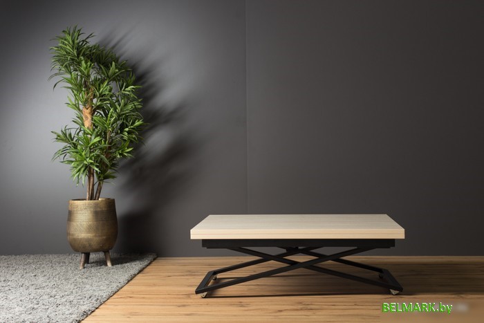 Стол-трансформер Levmar Compact D68/S53 (дуб шамони светлый/черный) - фото2