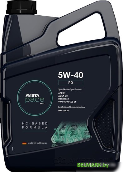 Моторное масло Avista Pace Evo PD 5W-40 5л - фото