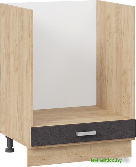 Шкаф напольный Трия Гранита 1Н6Б (дуб крафт золотой/бетон графит) - фото