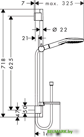 Душевой гарнитур Hansgrohe Raindance Select E 120 (26620400) - фото2