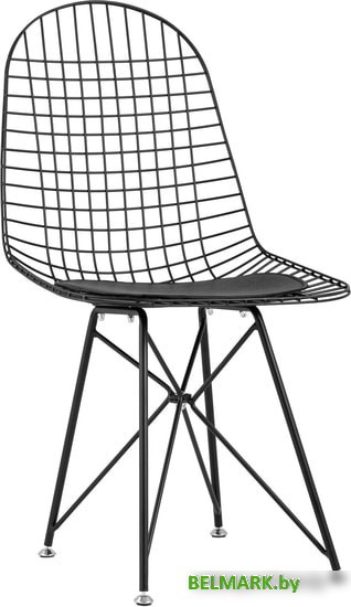 Стул Stool Group Eiffel (черный/черная подушка) - фото