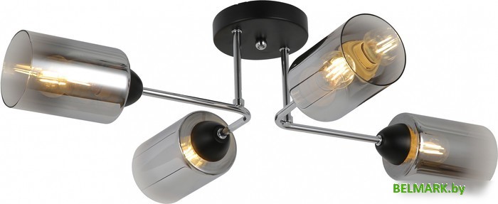 Припотолочная люстра Mirastyle MD-8149/4 BK+CR - фото