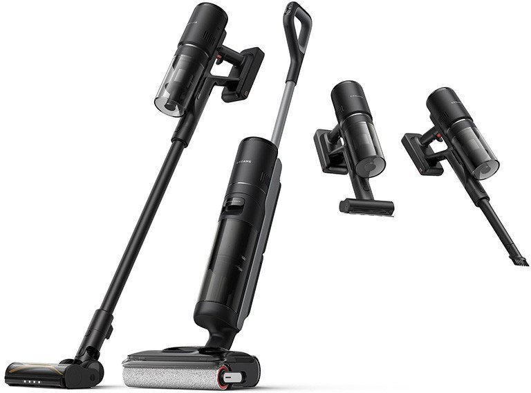 Пылесос Dreame H12 Dual FlexReach Wet and Dry Vacuum HHV31A (евровилка, черный) - фото