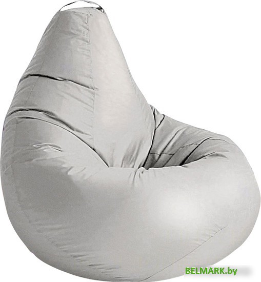 Кресло-мешок Kreslomeshki Груша L G-100x80-S (серебристый) - фото
