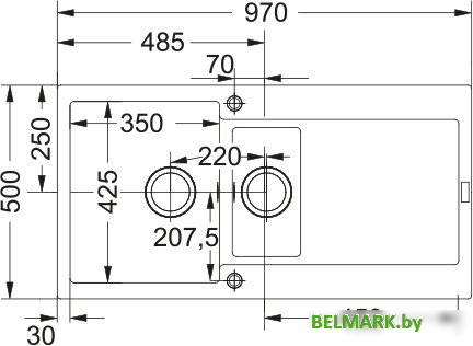 Кухонная мойка Franke Maris MRG 651-97 114.0675.992 (кофе) - фото2