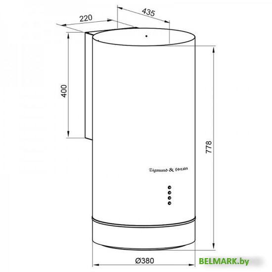 Кухонная вытяжка Zigmund & Shtain K 013.4 B - фото2