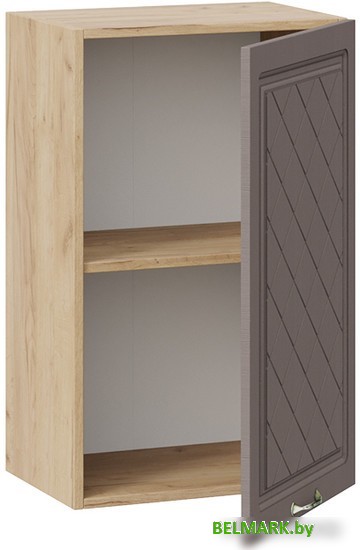 Шкаф навесной Трия Бьянка 1В45 (дуб крафт золотой/дуб серый) - фото2