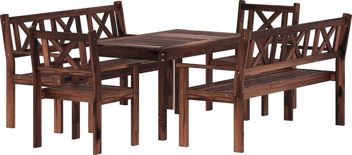 Обеденная группа Sundays Ф-183 1/2/2 (орех) - фото