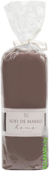 Постельное белье Sofi De MarkO Мармис 180х200х30 ПР-мс-180х200х30шок (шоколадный) - фото2