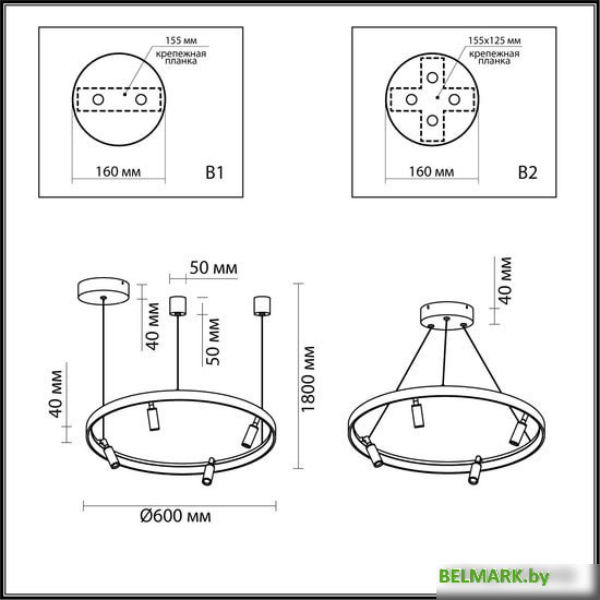 Подвесная люстра Odeon Light Fonda 4317/58L - фото2