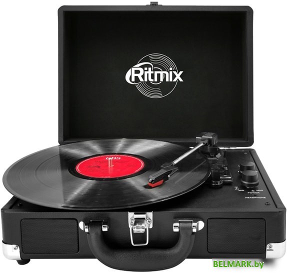 Виниловый проигрыватель Ritmix LP-120B (черный) - фото