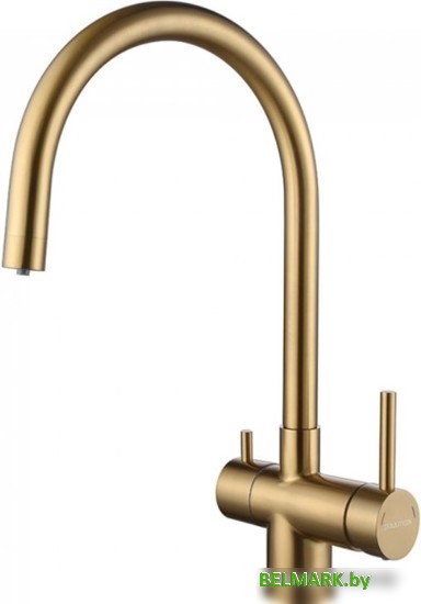 Смеситель Paulmark Heller He213218-BG (брашированное золото) - фото