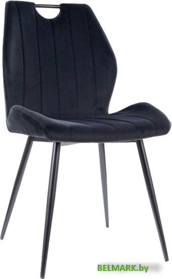 Стул Signal Arco Velvet (bluvel 19 черный/черный) - фото