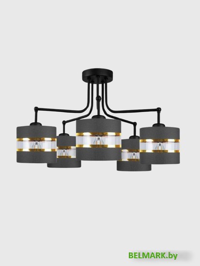 Люстра средней высоты Aitin Pro НПБ 02-5x60-101 8846/5 (черный) - фото2