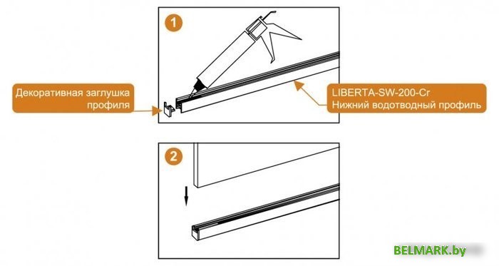 Душевая стенка Cezares LIBERTA-L-2-140-120-C-Cr - фото2