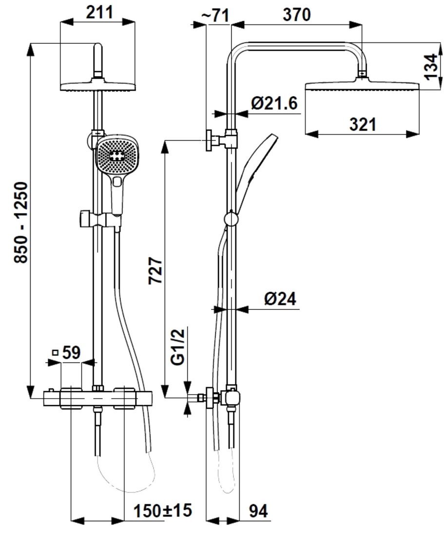 Душевая система KFA Armatura Malaga 575691000 - фото2