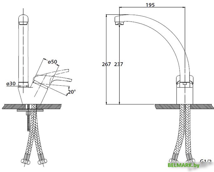 Смеситель Kaiser County 55244 (хром) - фото2