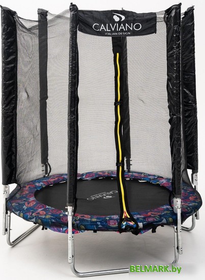 Батут Calviano Smile 183 см-6 ft с внешней сеткой складной - фото2