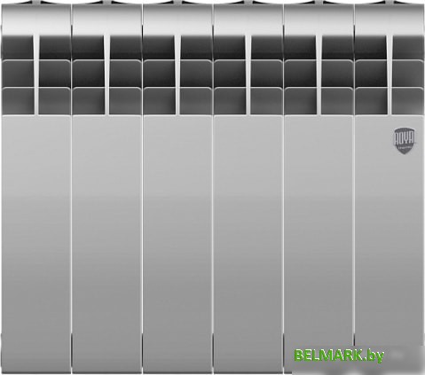 Биметаллический радиатор Royal Thermo BiLiner 350 Silver Satin (6 секций) - фото2