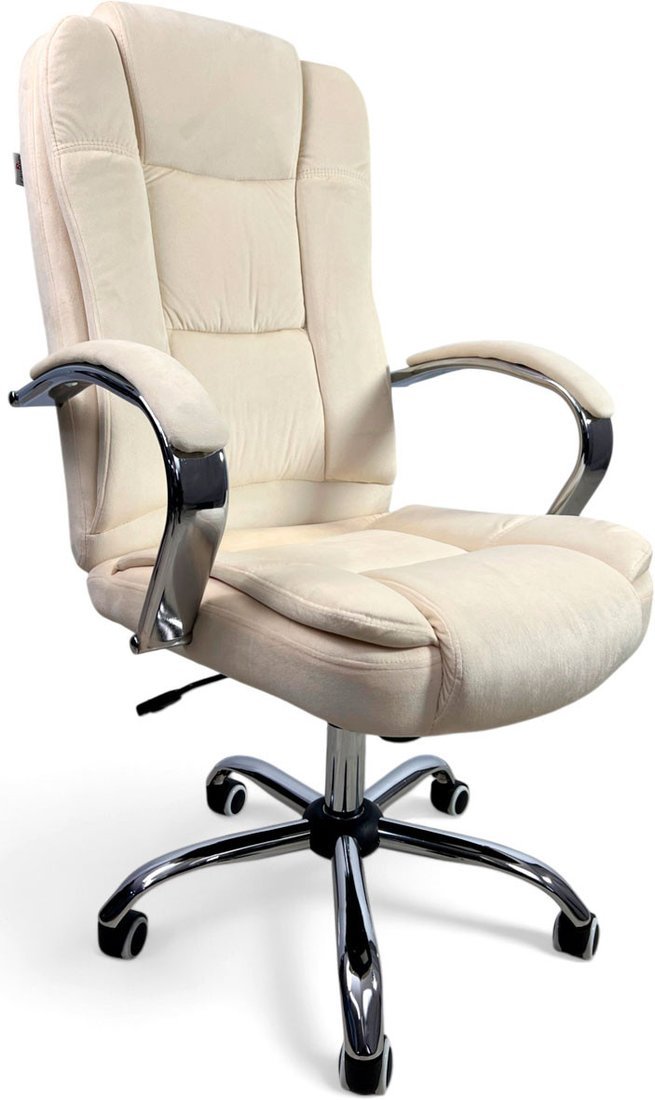 Офисное кресло Calviano Bravo (бежевый велюр) - фото