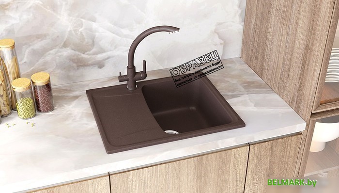 Кухонная мойка Ulgran U-201 (344 ультра-черный) - фото2