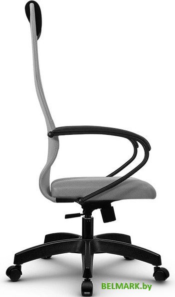 Офисное кресло Metta SU-B-8 (подлокотники металл черный/основание пластик, светло-серый) - фото2