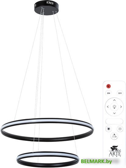 Подвесная люстра Arte Lamp Meridiana A2198SP-2BK - фото