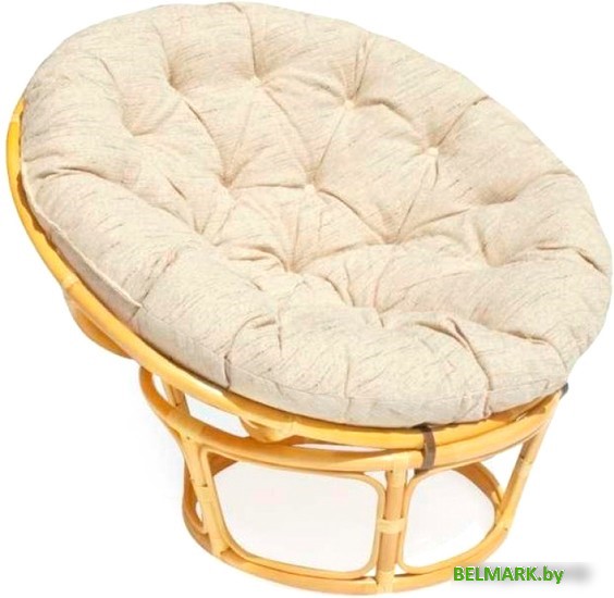 Кресло Garden Story Папасан Р110Н (бежевый/медовый) - фото