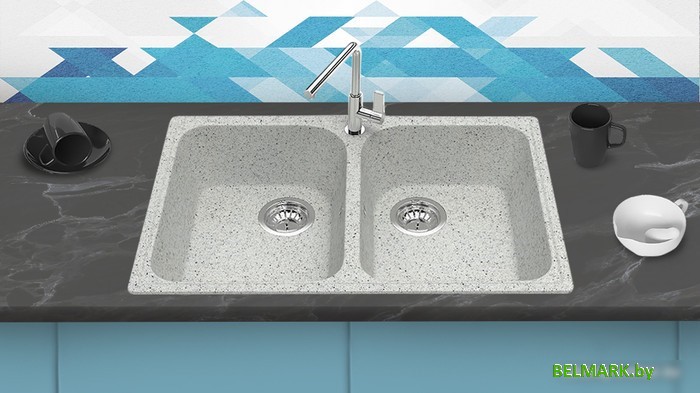 Кухонная мойка Berge BR-7322 (серый) - фото2