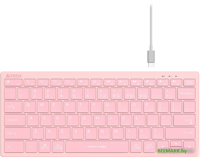 Клавиатура A4Tech Fstyler FBX51C (розовый) - фото2