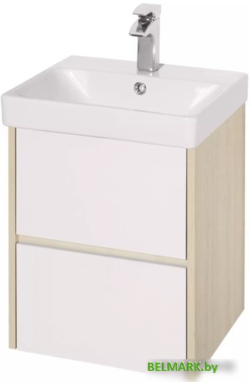 Акватон Тумба с умывальником Сканди 70 1A2518K0SDB20 (белый/дуб верона) - фото