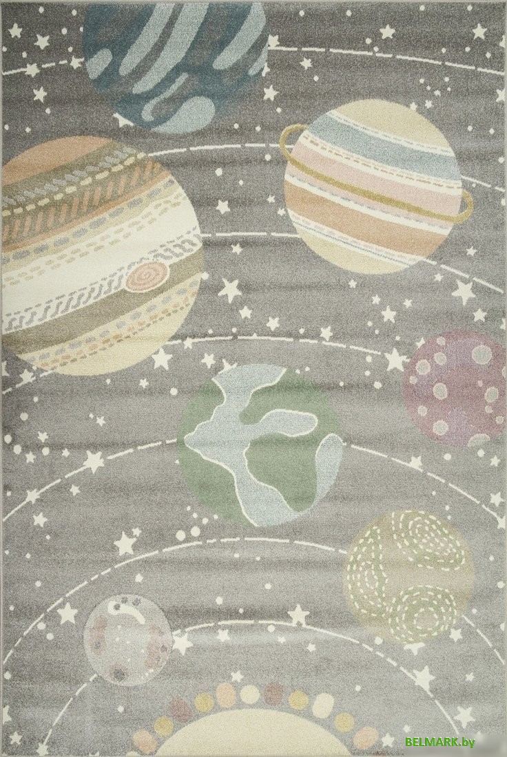 Ковер для жилой комнаты Merinos Izumrud C209-STAN-LIGHT-GRAY (1.6х2.3) - фото