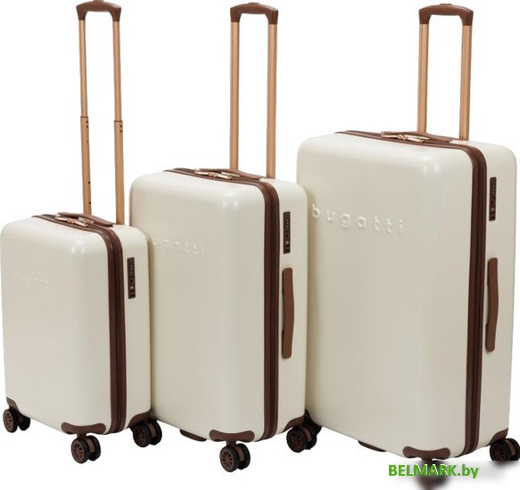 Комплект чемоданов Bugatti Amelia 49716350 (бежевый) - фото