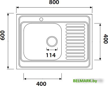 Кухонная мойка Kaiser KSS-8060R - фото2