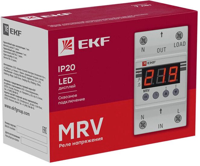 Реле напряжения EKF MRV-63A - фото2