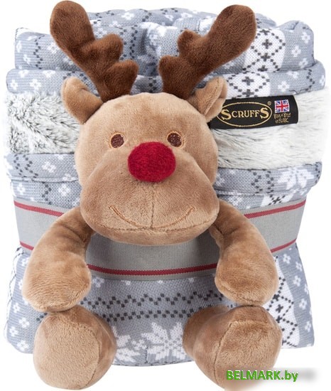 Коврик (подстилка) Scruffs с игрушкой 660702 (бело-серый) - фото