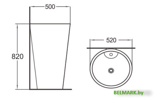 Умывальник SantiLine SL-4005MB - фото2