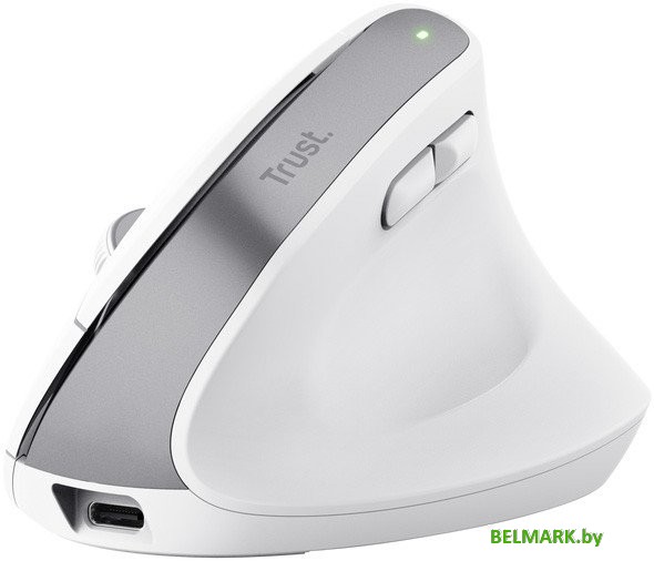 Вертикальная мышь Trust Bayo+ (белый) - фото