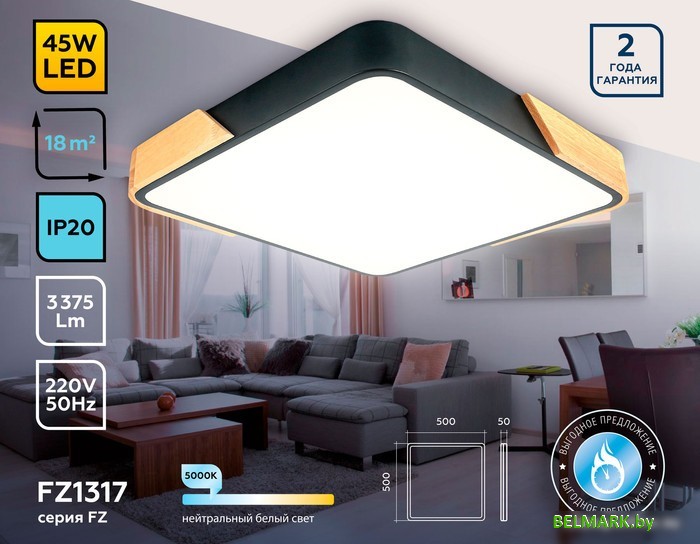 Светильник Ambrella FZ1317 (черный/светлое дерево) - фото2