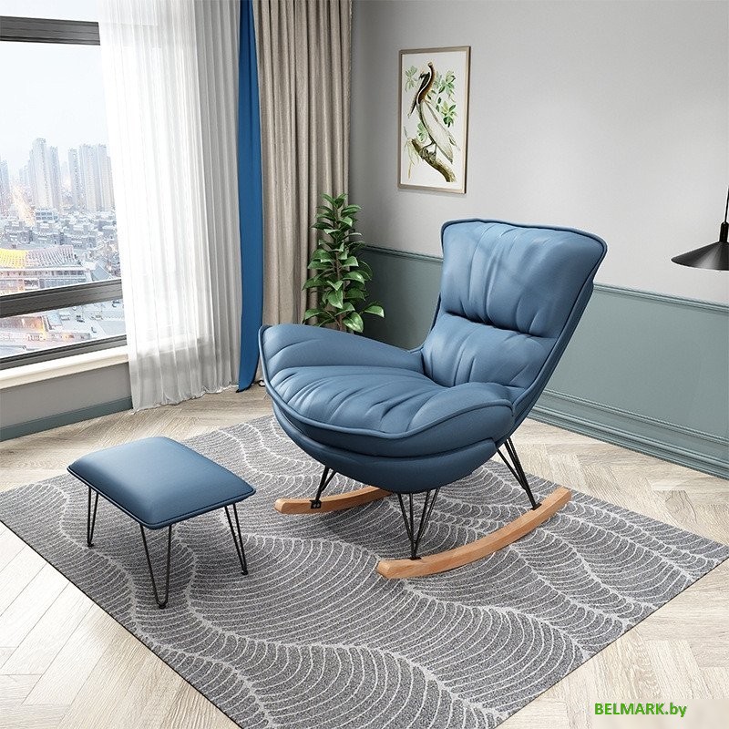 Кресло-качалка Mio Tesoro Монга (синий) - фото2