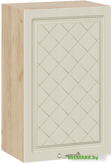 Шкаф навесной Трия Бьянка 1В45 (дуб крафт золотой/дуб ваниль) - фото