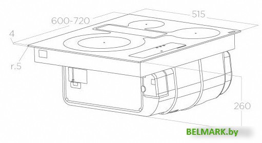 Варочная панель Elica Nikolatesla FIT 3Z BL/A/72 - фото2