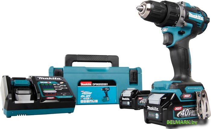 Дрель-шуруповерт Makita DF002GD201 (с 2-мя АКБ, кейс) - фото