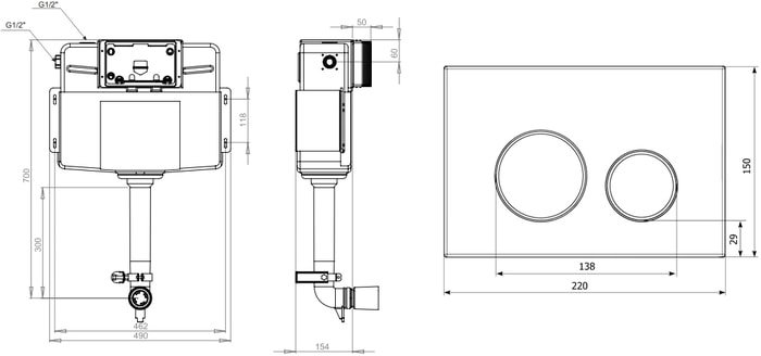 Инсталляция для унитаза Lavinia Boho Relfix 2 в 1 77030049 - фото2