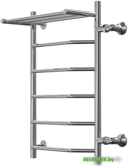 Полотенцесушитель Granula Трапеция, с полочкой боковое подключение правое 50х80 см - фото