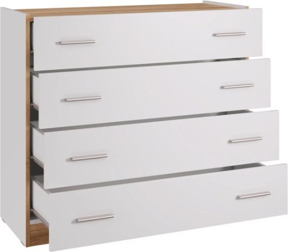 Комод НК-Мебель Fresco КМ-100N 72518529 (белый/дуб вотан) - фото2